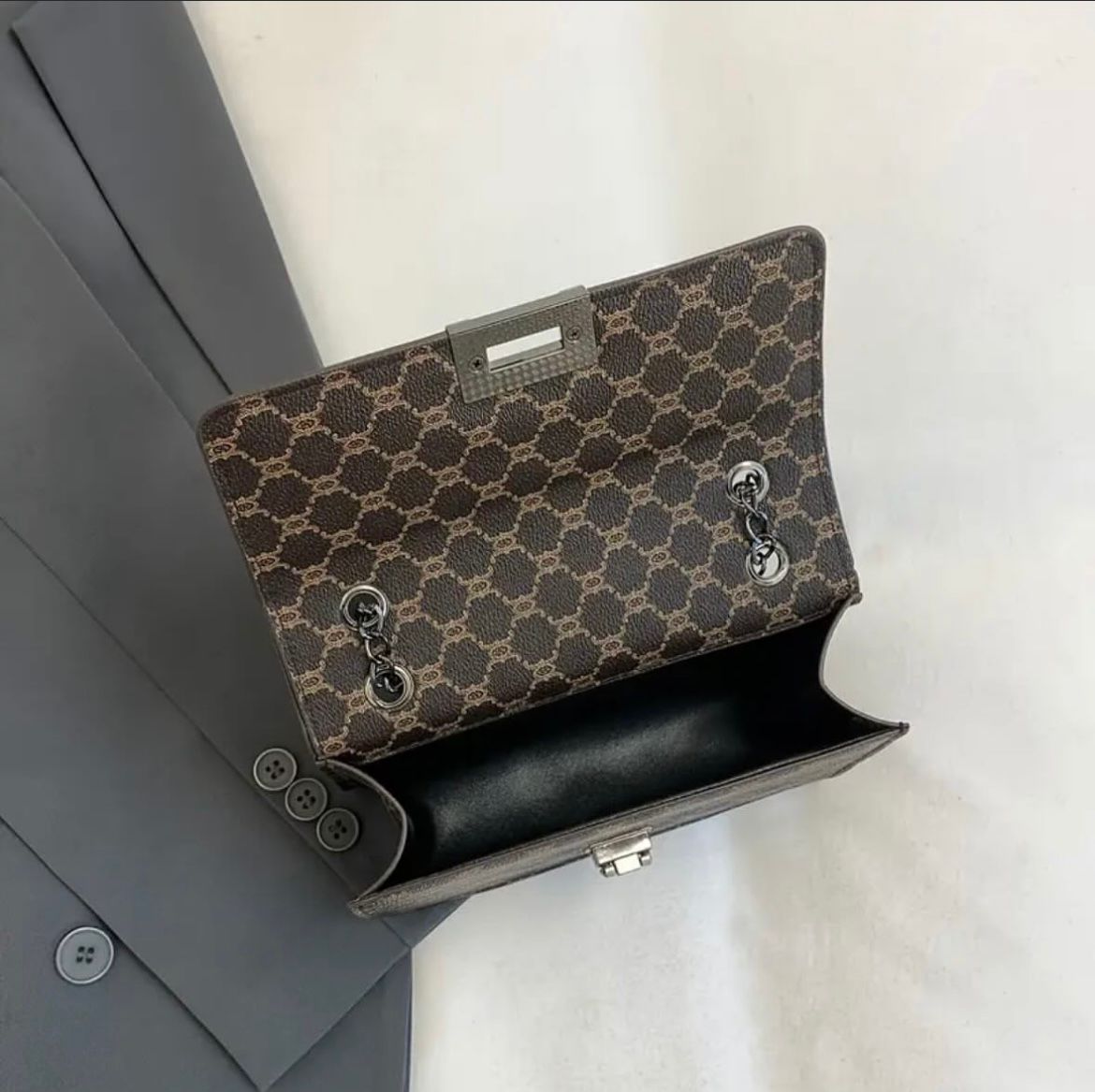 Classic Pattern Shoulder Bag