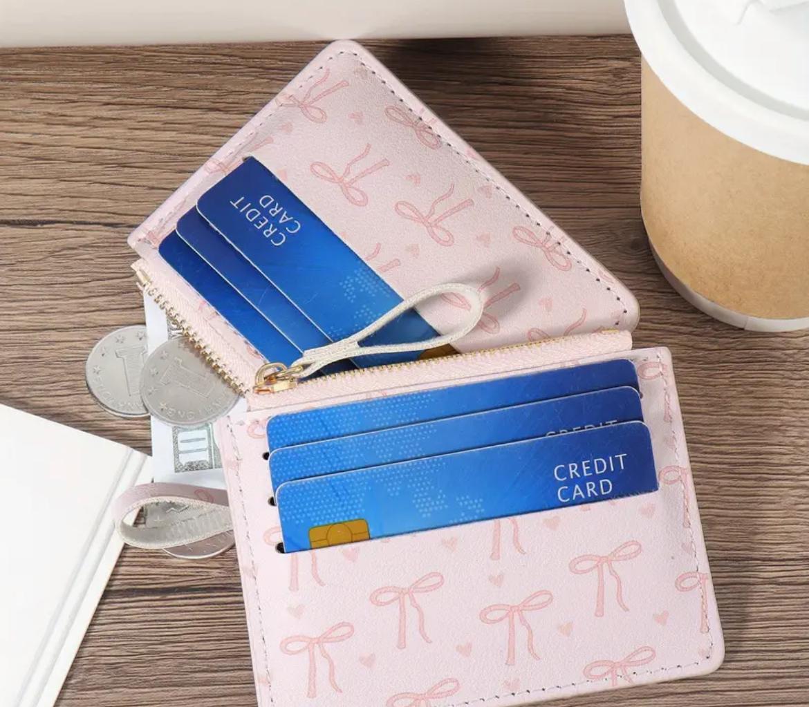 Bow Card Holder Wallet