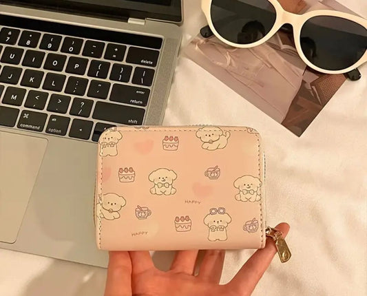 Pink Puppy Cake Wallet