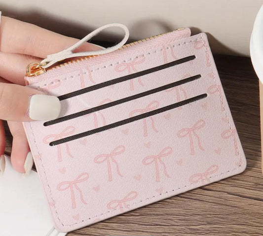 Bow Card Holder Wallet